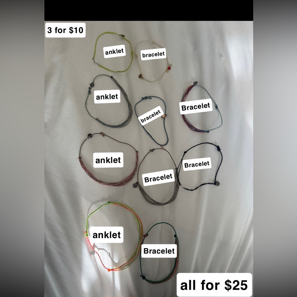 pura vida
BRACELETS AND ANKLETS!